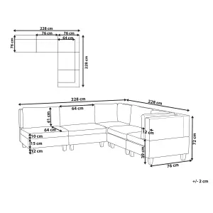 Corner Sofa UNSTAD Black Left Hand