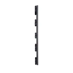 Aluminium Towel rail. compatible with heat pump. energy efficient. Black. Model: Venice. Height: 1000mm.width :500 mm