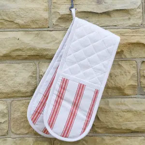 Baker's Stripe Double Kitchen Oven Glove Gift Idea