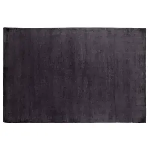 Viscose Area Rug 140 x 200 cm Dark Grey GESI II