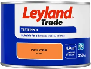 Leyland Trade Vinyl Matt Walls & Ceilings Emulsion Paint Pastel Orange (RAL 2003) 350ml Tester