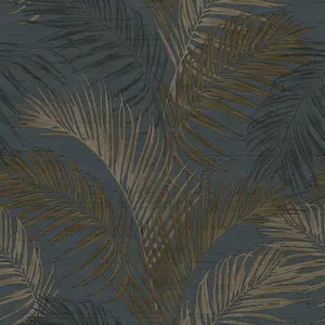 Galerie Palm Tree Blue Wallpaper