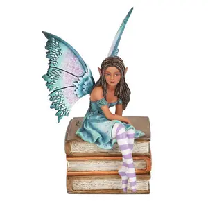 Amy Brown Book Fairy Figurine Purple/Teal/Brown (One Size)