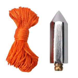 Orange Plumb bob & line set, 18m