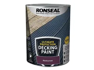 Ronseal Ultimate Protection Decking Paint - 5L - Blackcurrent