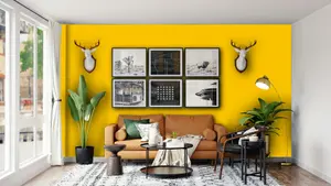 Leyland Trade Vinyl Soft Sheen Walls & Ceilings Emulsion Paint Colza Yellow (RAL 1021) - 5L