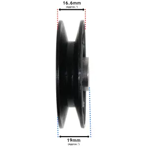 SPARES2GO Idler Pulley V for Mountfield 1125M 2105M 2125H 2125M 2135H 4135H 4140H 4155H Lawnmower