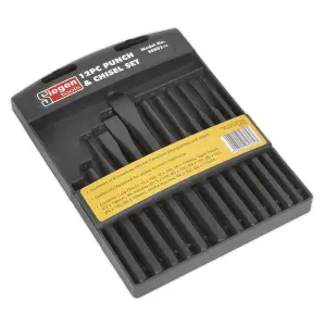 Sealey Punch & Chisel Set 12pc S0802