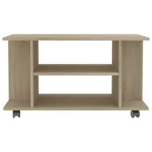 Berkfield TV Cabinet with Castors Sonoma Oak 80x40x40 cm Engineered Wood