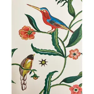 Cath Kidston Summer Birds Wallpaper Cream 182552