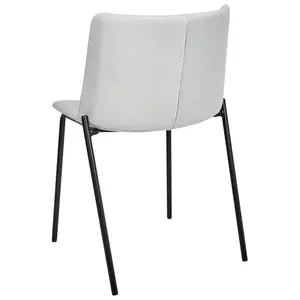 Set of 2 Dining Chairs ESBON Light Grey