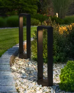 Outdoor LED Bollard Lamp Black PERDIDO