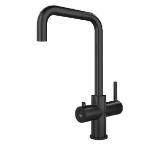 3-In-1 Hot Water Kitchen Tap With Tank & Filter, Matt Black Finish - SIA HWT3MB