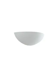 Luminosa Moritz Paintable Plaster Uplighter Wall Lamp White, E27