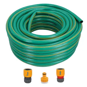 Hozelock Ultraflex Garden Hose Pipe 12.5mm 30m Water Yard Anti Kink & Fittings