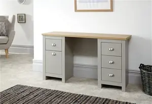 Leyla Desk Zipcode Design Colour: Grey