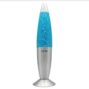 16inch Aluminium Wax Melting Mood Light Lava Lamp - Glitter Blue