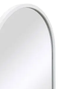 MirrorOutlet The Arcus White Framed Arched Wall Mirror 180CM X 60CM