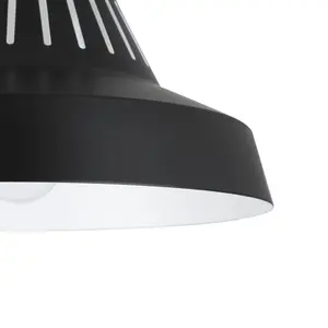 GoodHome Modern Matt Metal Black Ceiling light