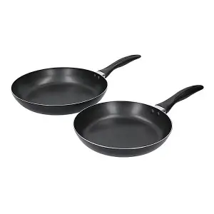 KitchenCraft Non Stick Frying Pan Set in Gift Box, 28cm & 24cm