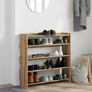 Berkfield Shoe Rack Artisan Oak 80x25x81 cm Engineered Wood