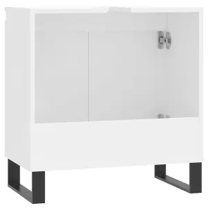 Berkfield Bathroom Cabinet White 58x33x60 cm Engineered Wood