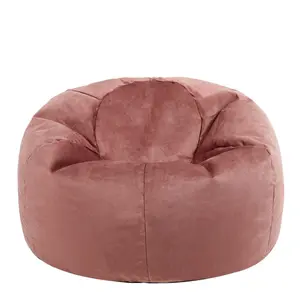 Glenys Classic Velvet Bean Bag Chair Dusk Pink