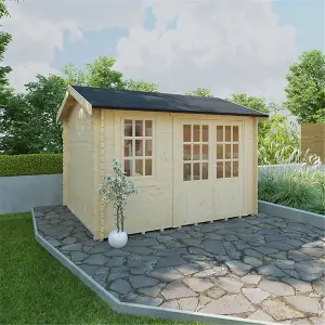 14ft x 8ft (4150mm x 2350mm) Horsforth "The Tallahassee" 28mm Log Cabin With 1 Window