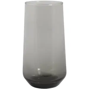 Queensway Home & Dining 470ml 12 Pcs Dark Grey Coloured Highball Tall Cocktails Juice Glasses