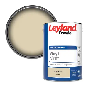 Leyland Trade Vinyl Matt Walls & Ceilings Emulsion Paint At the Beach (PPG12-28) 5L