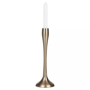 URBNLIVING 31cm Tall Gold Metal Candle Holder Decorative Candlesticks Set