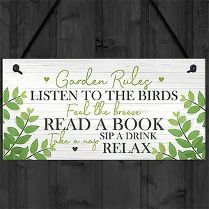 Garden Plaque Hanging Summer House Garden Shed Gifts For Mum Nan Nanny