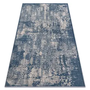 Carpet Wool NAIN Ornament vintage 7591/51644 navy / beige  80x150 cm