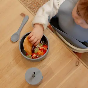 Tiny Dining - Baby Silicone Suction Bowl with Lid - Tradewinds