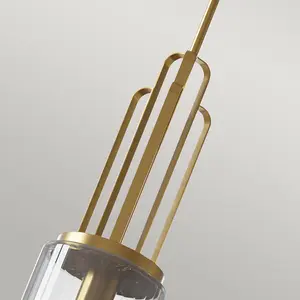 Luminosa Kichler Kimrose Dome Pendant Ceiling Light Brushed Natural Brass