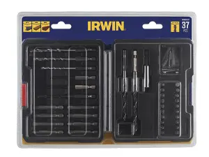 IRWIN 47-Piece Drill Bit Set for All Materials with Easy Connect Design