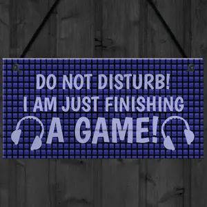 FUNNY Do Not Disturb Gaming Sign For Boys Bedroom Man Cave Dad Son Gift