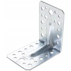 Angle Bracket 90x50x55x2.5mm ( Pack of: 30 ) Heavy Duty Galvanised Steel Metal Corner Braces for Joining, Bracing