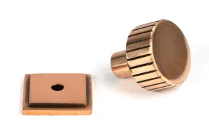 From The Anvil Polished Bronze Judd Cabinet Knob - 25mm (Square)