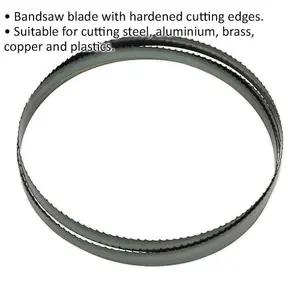 High-Performance 2362mm Bandsaw Blade with Hardened Edges for Metal Cutting