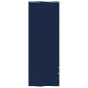 Berkfield Balcony Screen Blue 80x240 cm Oxford Fabric