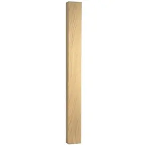 Solid Oak Complete Half Newel Post 90mm x 43mm x 1200mm Inc Cap UK Manufactured Traditional Products Ltd