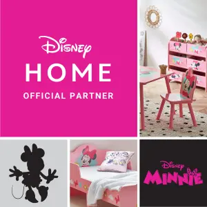 Disney Classic Minnie Mouse Toddler Bed: Sturdy Engineered Wood Construction, Fits 140cm x 70cm Mattress (Mattress not included)