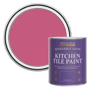 Rust-Oleum Raspberry Ripple Satin Kitchen Tile Paint 750ml