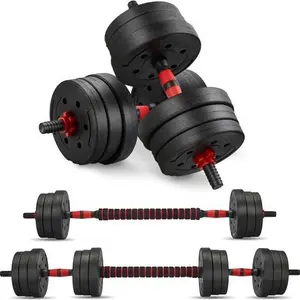 Anchor's Adjustable 20Kg Dumbbells Weights Set For Men Women, Dumbbell Hand Weight Barbell Perfect For Bodybuilding Fitness Weight Lifting Training