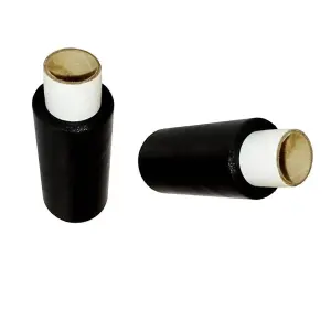 10 x 150mm Black Strong Plastic Cling Film Protective Pallet Shrink Wrap Rolls