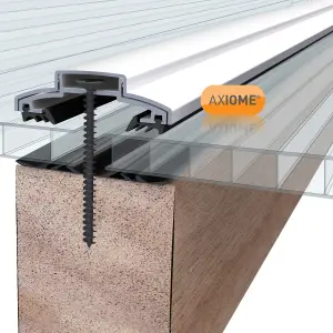 Axiome Clear Polycarbonate Twinwall Roofing sheet (L)4m (W)690mm (T)10mm