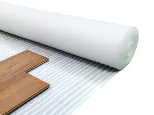 2mm Acoustic White Wood & Laminate Flooring Underlay (1m x 15m Roll) Closed-Cell Polyethylene Foam