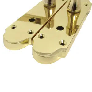 Epsom Door Handle Bathroom Lock Scroll Lever - Brass