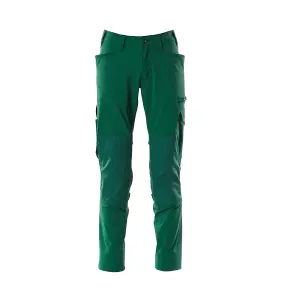 Mascot Accelerate Stretch Trousers with Kneepad Pockets - Green   (46.5) (Leg Length - Long)